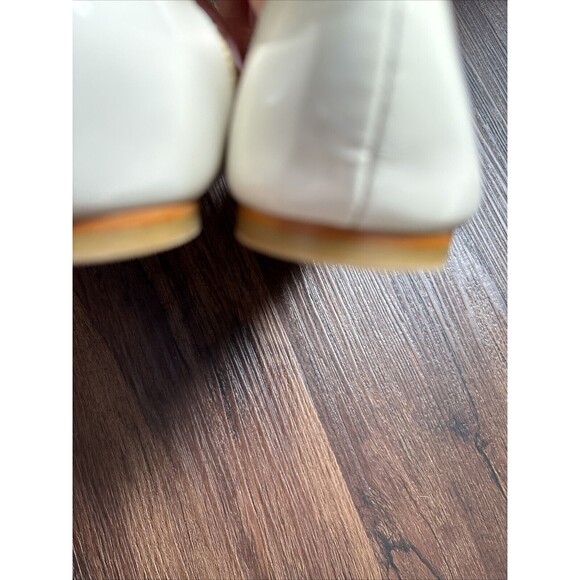 Michael Kors Nori Leather Raffia Designer Ballet Flat SoHo Classic Hipster 6.5 - Picture 3 of 5